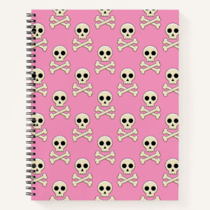 Cuaderno Calavera con huesos