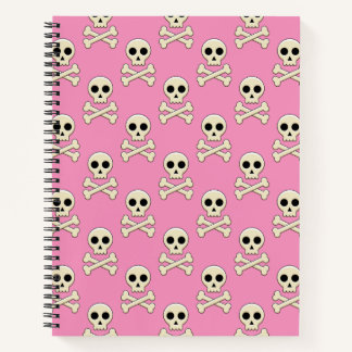 Cuaderno Calavera con huesos