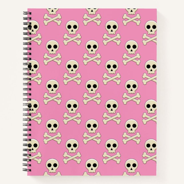 Cuaderno Calavera con huesos (Anverso)