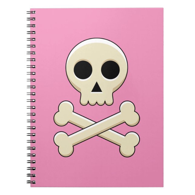 Cuaderno Calavera con huesos (Frente)