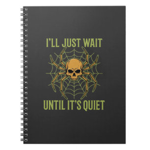 Cuaderno Calavera de Araña de Halloween Silenciosa