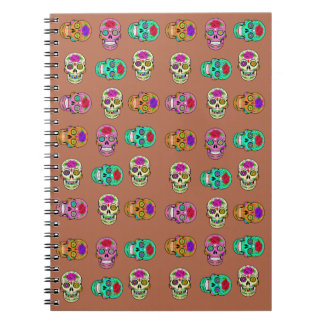 Cuaderno Calavera de azúcar en espiral de foto portátil