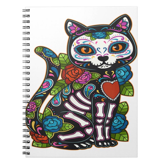 Cuaderno Calavera de azúcar en México Calavera Dia De Los M (Frente)