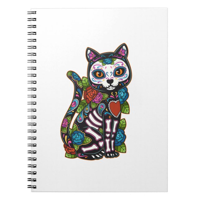 Cuaderno Calavera de azúcar en México Calavera Dia De Los M (Frente)