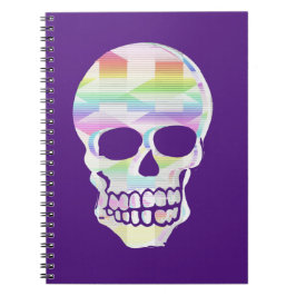 Cuaderno Calavera de brillo de color