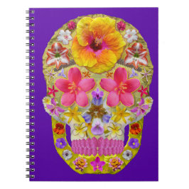 Cuaderno Calavera de flores 4 - Tropical