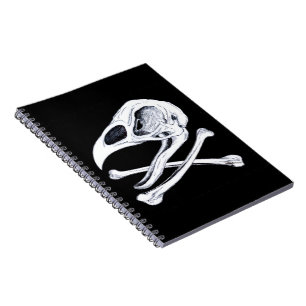 Cuaderno Calavera de gallos y huesos cruzados