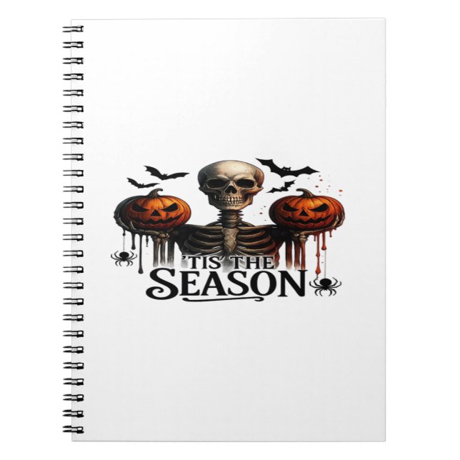 Cuaderno Calavera de Halloween Esqueleto (Frente)
