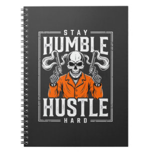 Cuaderno Calavera de Halloween Mantén la Humildad Trabaja D