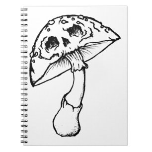 Cuaderno calavera de hongo