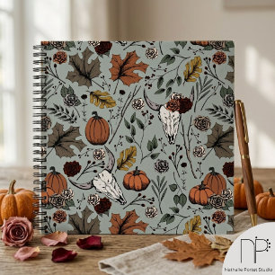 Cuaderno Calavera de vaca de cosecha de otoño occidental