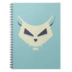 Cuaderno Calavera del gato del gótico Pastel