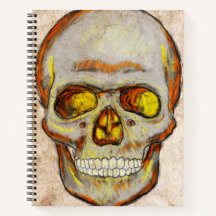 Cuaderno Calavera dibujada a mano