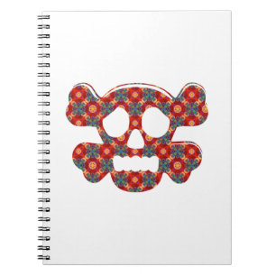 Cuaderno Calavera divertida y colorida