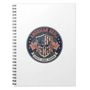 Cuaderno Calavera Patriótica Americana Calavera Patriótica