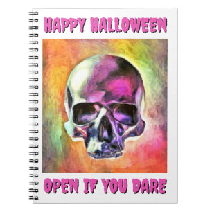 Cuaderno Calavera pintada. Personalizada