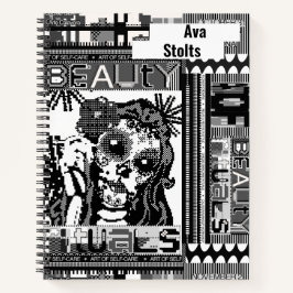 Cuaderno Calavera Rituals Nombre personalizado Bloc de nota