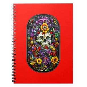 Cuaderno Calavera y flores