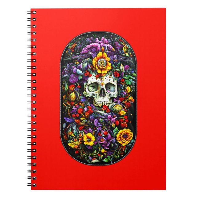 Cuaderno Calavera y flores (Frente)