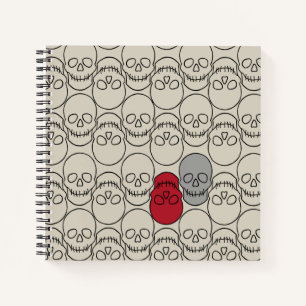 Cuaderno Calaveras - Blanco óseo y negro mural