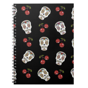 Cuaderno Calaveras de Azúcar Rockabilly RAB Cerezas Sobre N