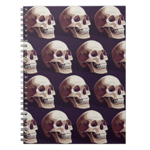 Cuaderno Calaveras de Halloween: Espeluznante Patrón sin Ma