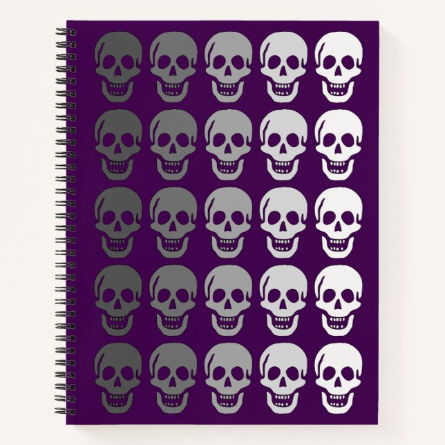 Cuaderno Calaveras de Ombre, Púrpura (Anverso)