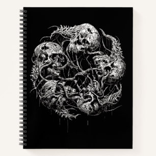 Cuaderno Calaveras Etéreas Entrelazadas en Enredaderas