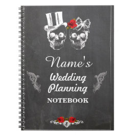 Cuaderno Calaveras Marcar Nota de planificación de Bodas de