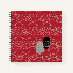 Cuaderno Calaveras - Rojo en sangre y blanco óseo