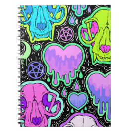 Cuaderno Calaveras Trippy Cat