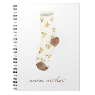 Cuaderno Calcetines difusos, zapatillas acogedoras, Deseos