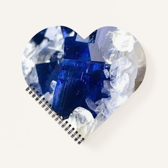 Cuaderno Calcio de cristal y lago azul profundo (Anverso)