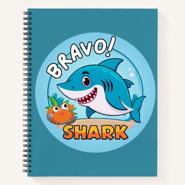 Cuaderno Calcomanía de Bravo, Calcomanías de Tiburón (Anverso)