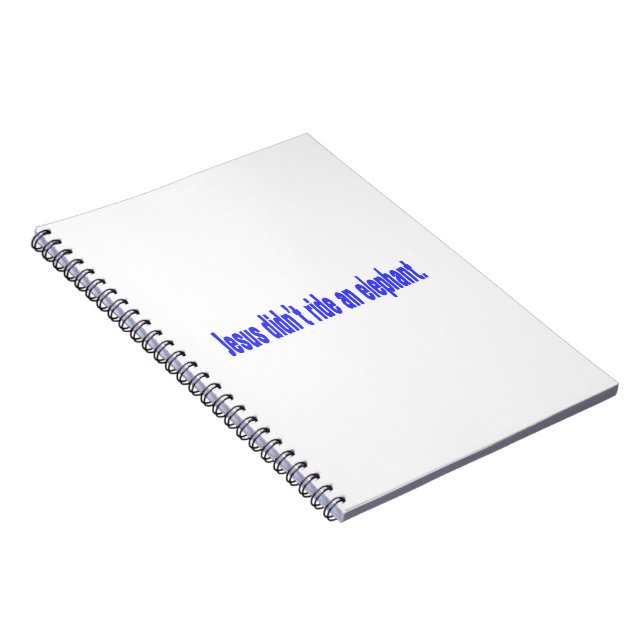 Cuaderno Calcomanía Jesús No Montó Elefante (Lado Derecho)