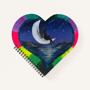 Cuaderno Calcomanía - Sueños a la luz de la luna - Obra de