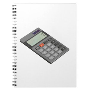 Cuaderno Calculadora electrónica gris