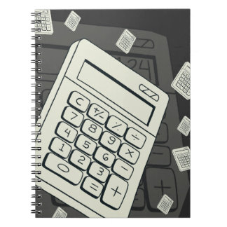 Cuaderno Calculadora minimalista y ilustración de patrón ma