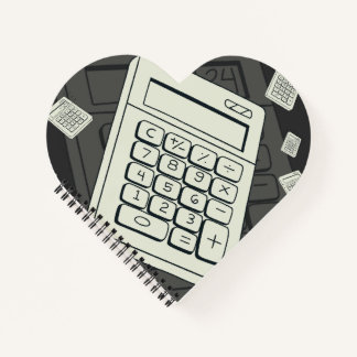 Cuaderno Calculadora minimalista y ilustración de patrón ma