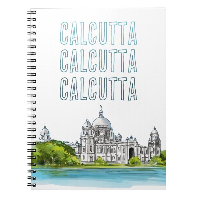 Cuaderno Calcuta "Victoria Memorial" Kolkata Bengali (Frente)