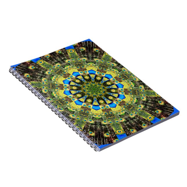 Cuaderno Caleidoscopio de Feather Peacock 1 (Lado Derecho)