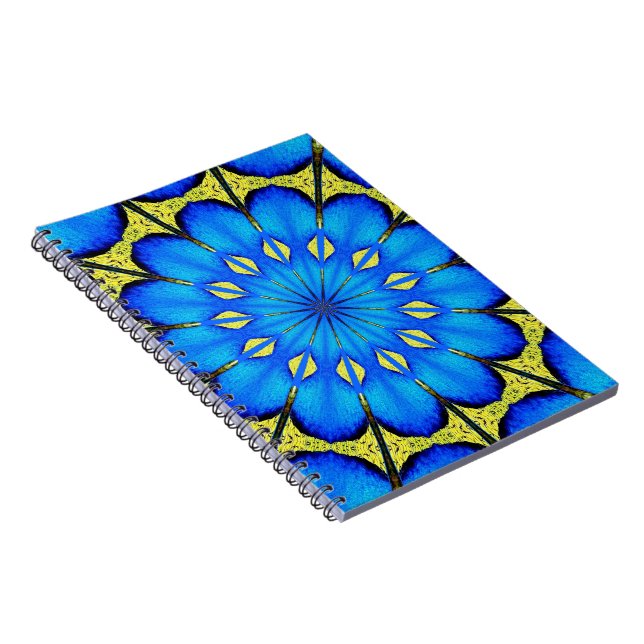 Cuaderno Caleidoscopio de plumas de pavo real 4 (Lado Derecho)