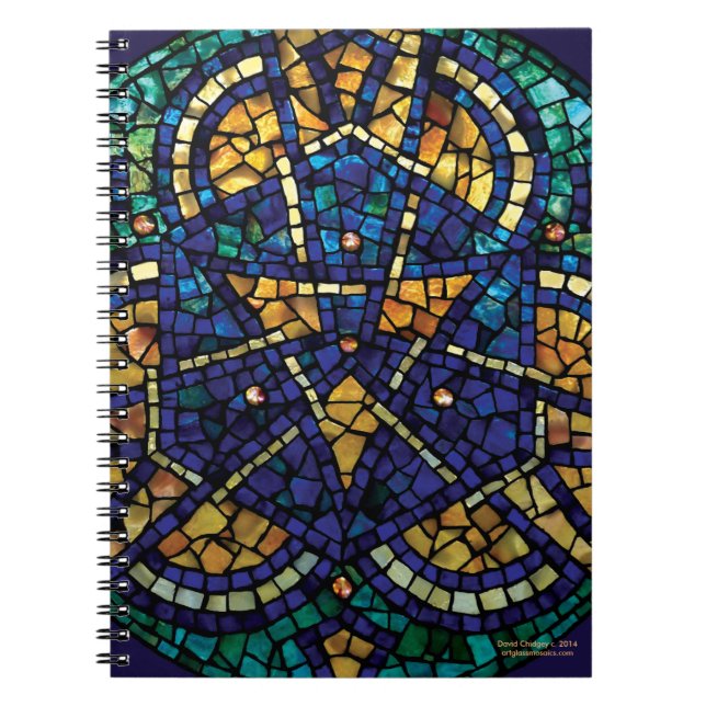 Cuaderno "caleidoscopio " del mosaico del vitral (Frente)