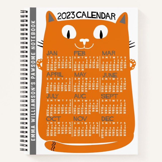 Cuaderno Calendario 2023 (Consulte Descripción de la nueva  (Anverso)