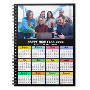 Cuaderno Calendario 2023 Personalizado de negocios foto mod
