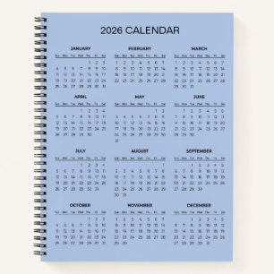 Cuaderno Calendario 2026 Simple pero Elegante