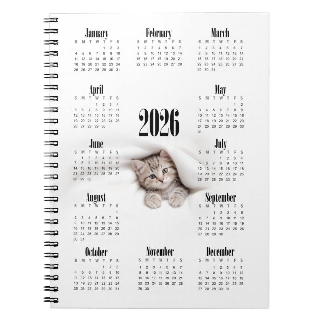 Cuaderno Calendario de Kitty 2026 (Frente)