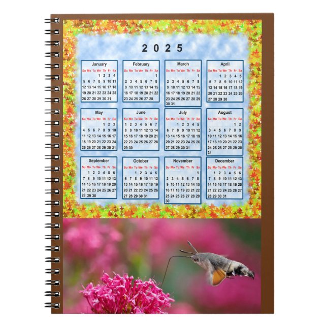 Cuaderno Calendario del año 2025 (Frente)