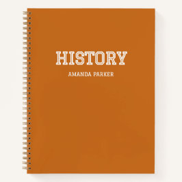Cuaderno Calendario Escolar Personalizado de Historia Naran