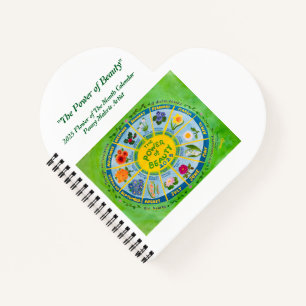 Cuaderno Calendario Inspirador de Flores del Mes de 2025